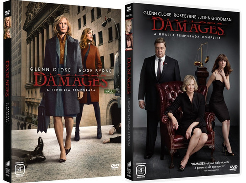 Damages Box 1ª À 5ª Temporadas Série Completa 15 Dvds