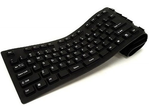 Teclado Flexível Usb Dobrável Silicone Para Pc Notebook