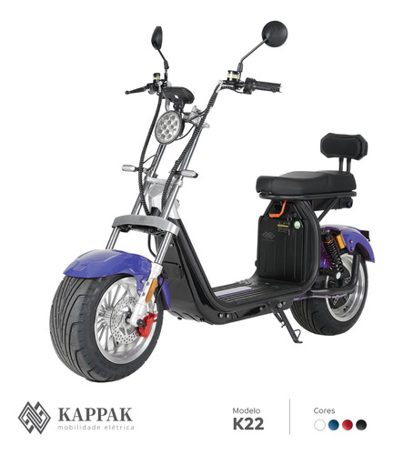 Kappak K22 2000w Scooter Eletrica  Bateria De Litio 60v 20ah