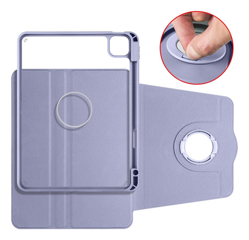 C Funda Desmontable Morada Para iPad Pro 11 2022/air 10.9