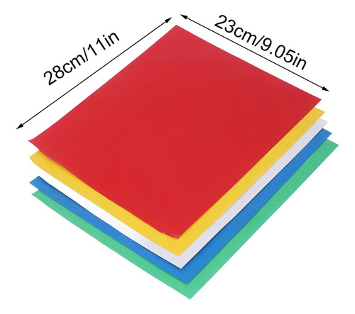 Papel Carbón For Trazar 5 Piezas Transfer Cinco Colores Agu