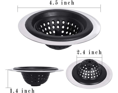 Colador De Fregadero De Cocina De Silicona Inoxidable, Prote