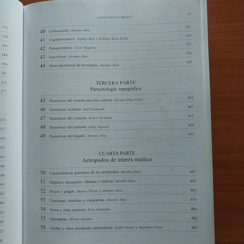 Libro Parasitología Médica Antonio Atias Medicina (Usado)