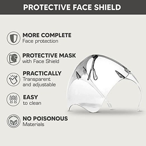 Caretas Con Lente Escudo Protector Facial + K N95 Máscara