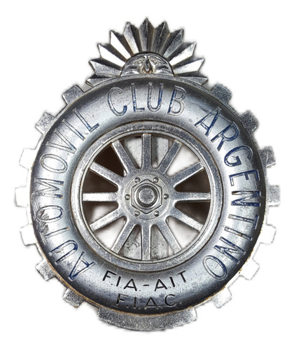 Antigua Insignia Automóvil Club Argentino. Metálica