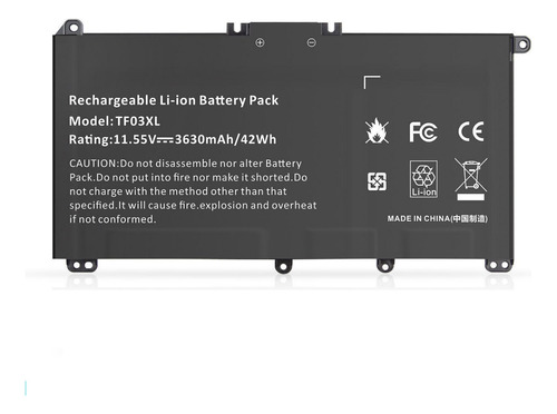 Bateria Hp 14-bp080nd 14-bf0xxx 15-cc502nw 15-ck000tx Tf03xl