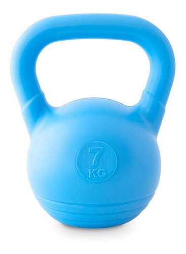 Imagen 1 de 4 de Pesas Rusas 7 Kg Pvc Kettlebell Pesa Rusa Funcional
