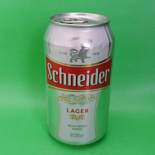 Schneider Lager 355 Lata Cerveza Colección Empcerveza
