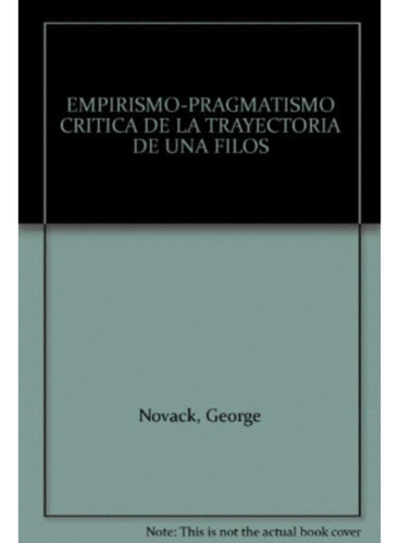 Libro.- Empirismo-pragmatismo, El