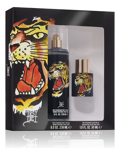Conjunto De Perfumes Ed Hardy Tiger Ink Eau De Parfum, 2 Peç