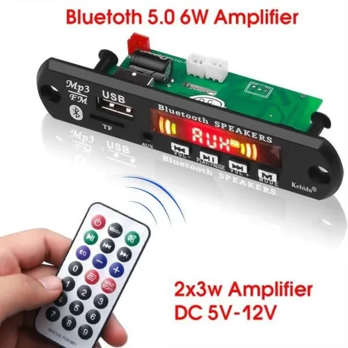 Módulo Audio Bluetooth 5.0 Fm Usb Amplificador 3w 5-12v