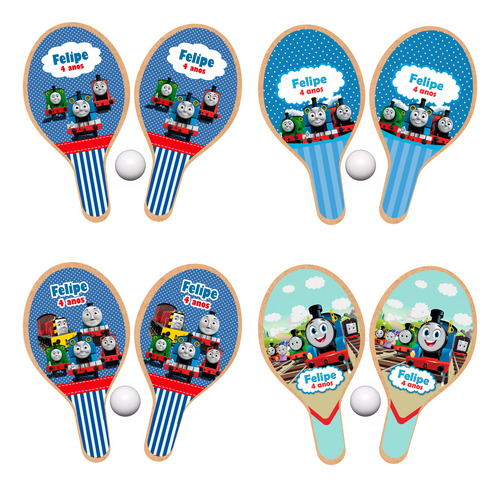 Thomas E Seus Amigos Raquetes Personalizadas 50 Pares