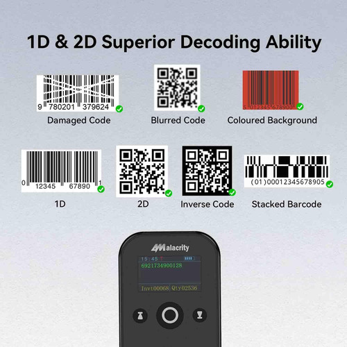 Escáner De Código De Barras Inalámbrico 2d 2d Alacrity Porta