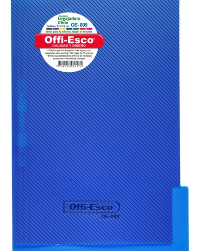 Carpeta Legajadora Oficio Oe-809 Gancho Offi-esco X30 Und