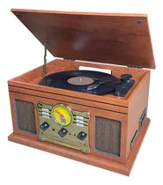 Comprar Tocadiscos Vintage Gadnic Bluetooth 5.0 3 Velocidades Fm 