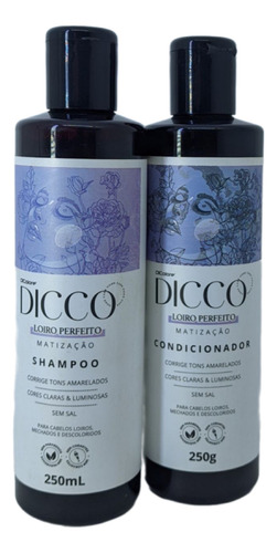 Kit Tratamento Sh 250ml Con 250ml Dicco Loiro Perfeito