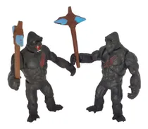 Comprar Juguete King Kong Figuras Gorila 2pzs Mono Chango Negros Ape