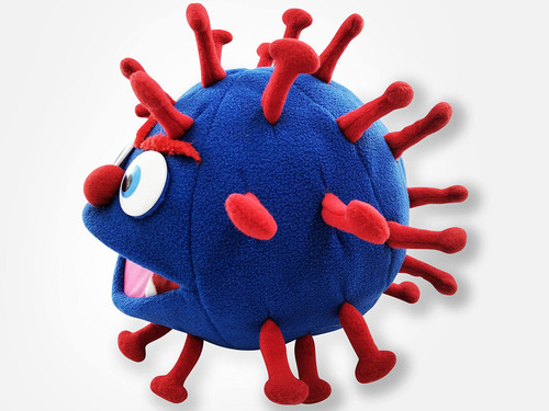 Puppet Pals - Marioneta De Mano De Felpa Con Virus Covid Pr