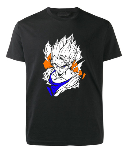 Remera Negra - Dragon Ball Z - Gohan Mistico - Majin Buu