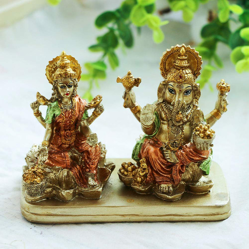 Dio Indio Laxmi Ganesh Murti Articulo Para Hogar Templo Puja