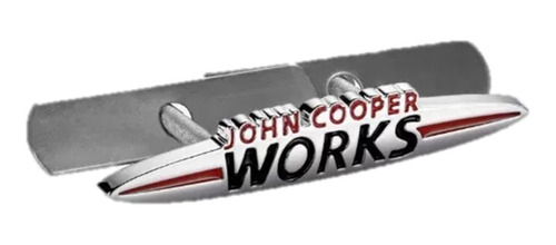 Emblema Mini Cooper Metálico Cromado John Works Delantero 