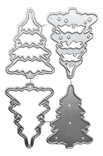 4 Troqueles Navideños Para Cortar Metal, Plantilla