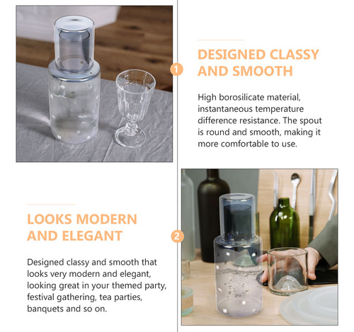 1 Juego De Vasos Decorativos Transparentes De Vidrio Para Co