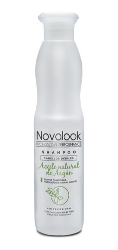 Shampoo Con Argan Cabellos Debiles Novalook X 320ml 