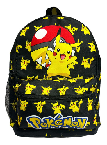 Mochila Pokemon Go Pikachu Serie De Videos Premium Unicas