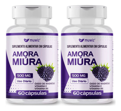 Amora Miúra C/ Vitamina B6 Isoflavonas Muwiz 60caps 2 Uni