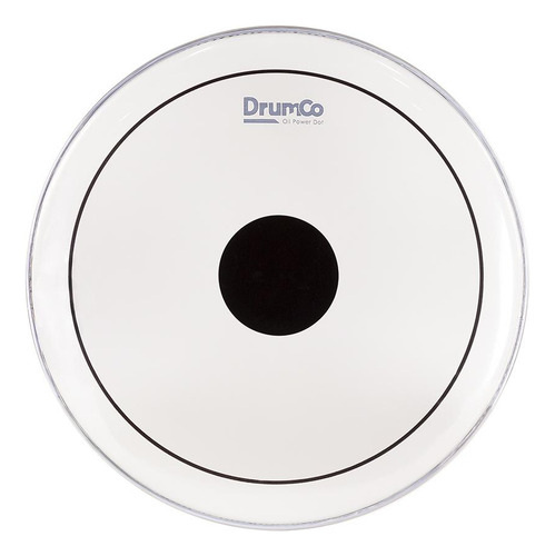 Parche Para Batería Oil Power Dot De 16 Dr-16dpobpd Drumco Color Blanco