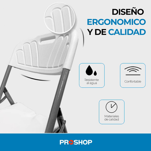 Set X6 Silla Plegable Reforzada Comedor Caterin Hogar Evento