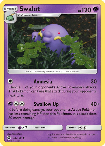 Cartas Pokemon Swalot 58/168 Celestial Storm Ces (Usado)