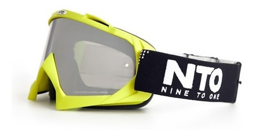 Imagen 2 de 7 de Antiparras Motocross Ls2 Nine To One Core Pixel Verde Negro