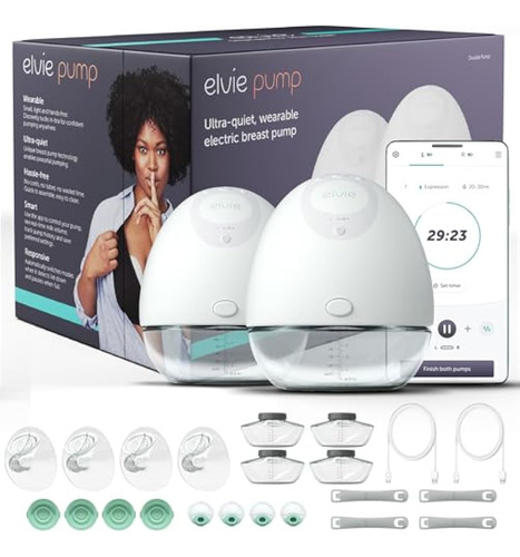 Elvie - Extractor De Leche Doble Y Portátil Con