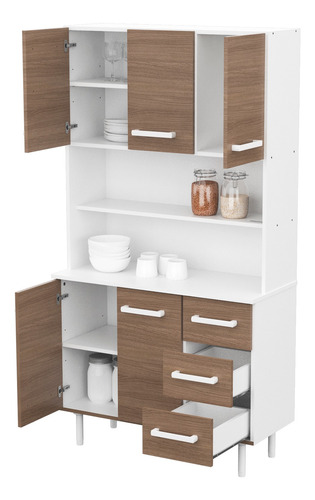 Aparador Mueble De Cocina Multiuso Triplo Kit Mosconi