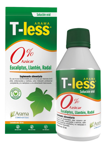 T-less Jarabe 0% Azúcar Tosless Eucalipto, Llantén, Tomillo