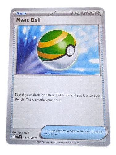 Pokémon Tcg Nest Nido Ball Scarlet & Violet 181/198 Uncommon