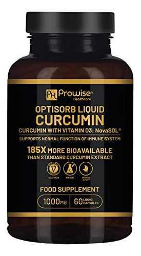 Optisorb Curcumina Líquida Con Vitamina D - 60 Liqcaps | 18