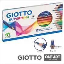 Comprar Lapices Giotto Supermina Escolar 3.8mm X 12 Colores Largos Color del trazo Color