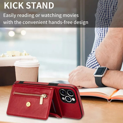 Funda De Piel Para iPhone Funda Tipo Cartera Con Correa