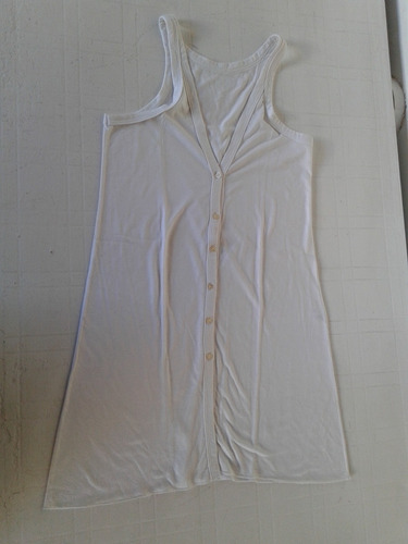 Musculosa Blanca De Algodon Talle M
