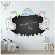 Comprar Vinilo Pared Pizarrones Pizarras Autoadhesivos Unicornio A28