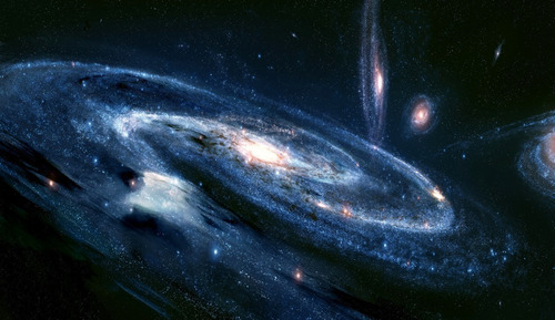 Adesivo Decoração Planetas Meteoros Caindo Galáxia Universo