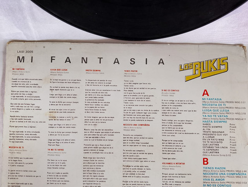 Disco Los Bukis Mi Fantasía Melody 1983 Balada Romántica (Usado)