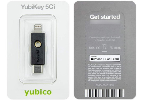 Imagen 4 de 4 de Yubico Yubikey 5ci Llave Autenticación 2 Factores iPhone