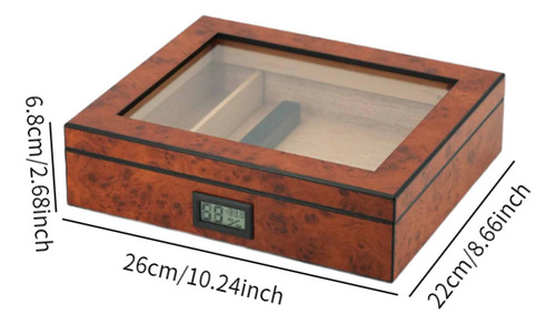 Umidificador De Cigarro De Madeira, Caixa De Armazenamento