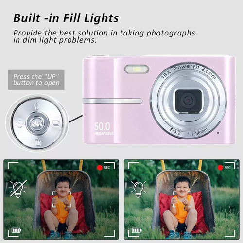 Câmera Digital 4k Hd Portátil De 50 Milhões Pixels Com Zoom