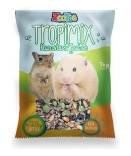 Alimento Balanceado Hamsters Roedores Jerbos Zootec 750 Gr