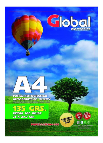 Papel Fotografico Autoadhesivo Sticker Glossy A4 Kit X 500 Hojas